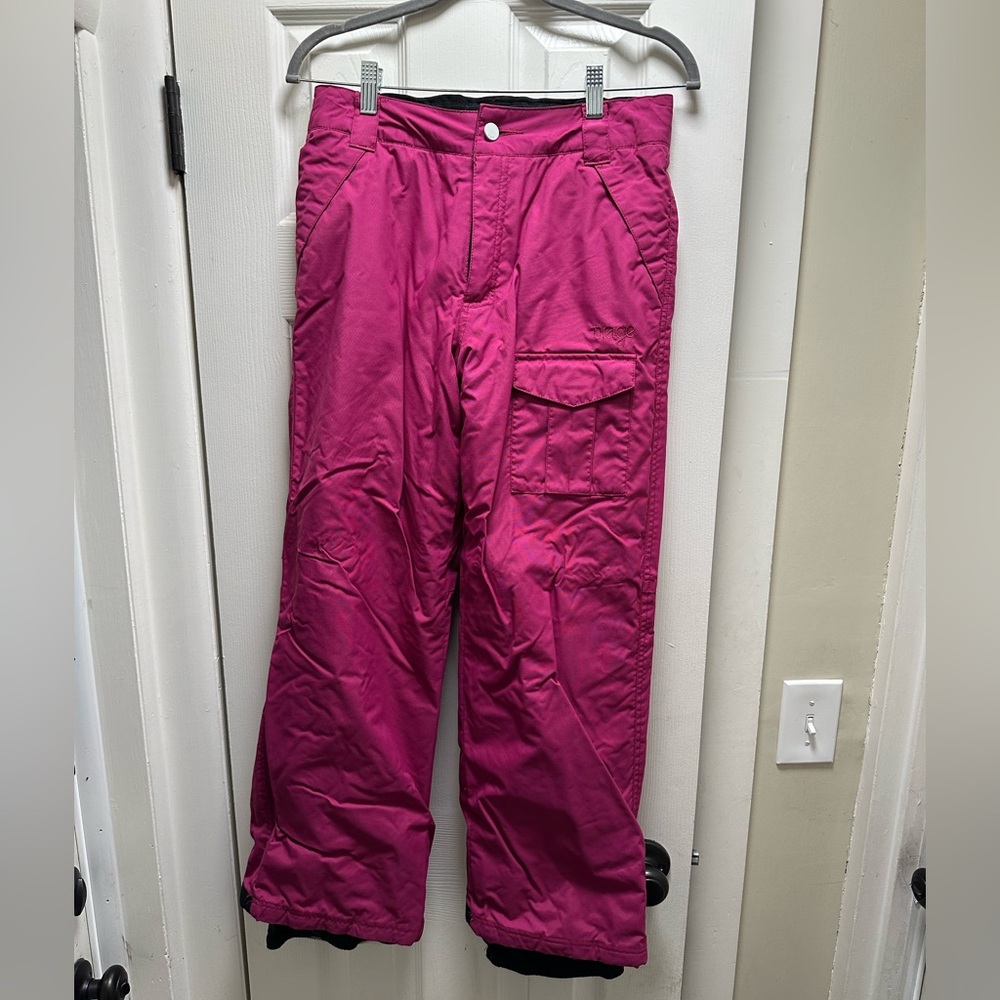 EUC Fuchsia Girls Orage Insulated Snowpants Size XL